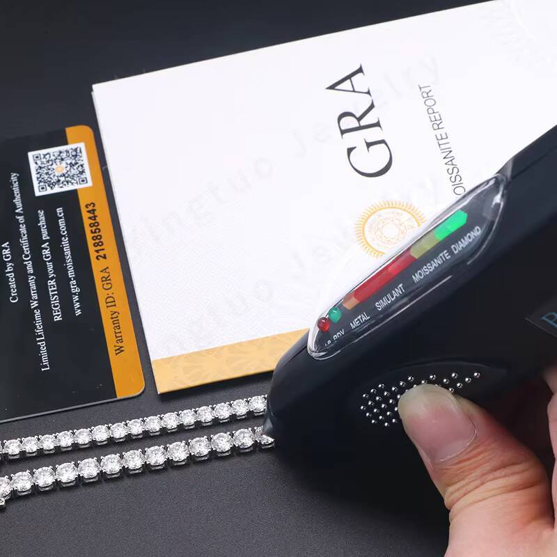 3mm/4mm/5mm Moissanite Tennis Brilliant Cut Diamond Bracelet in 9k/10k/14k/18K Gold 925 Sterling Silver Jewelry