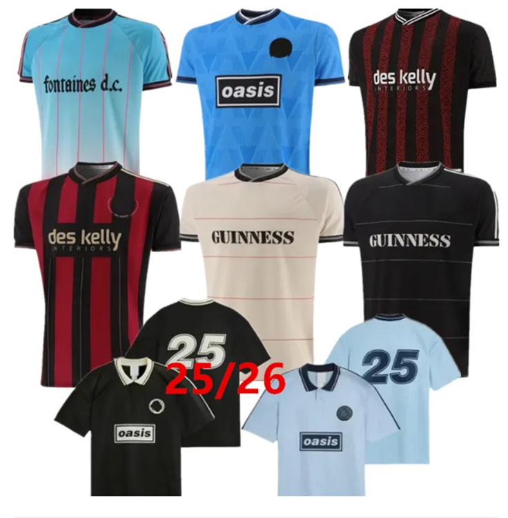 Bohemians 2025 135th Anniversary Football Jersey Shirts Kit 25 26 Fontaines Dc Home Away Third GK BLACK GUINNESS Soccer Jerseys PISZCZEK McDONNELL AKINTUNDE