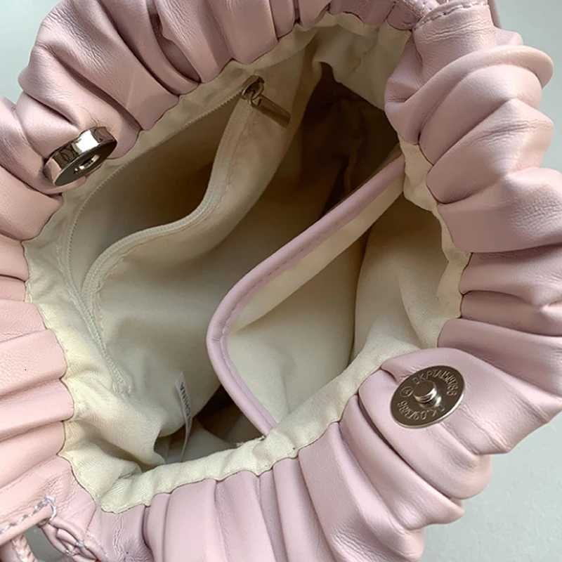 Casual Crossbody Bags For Women Shoulder Messenger Bag Small FAshion Pu Phone Purse Ruched Sling Bag Y250719