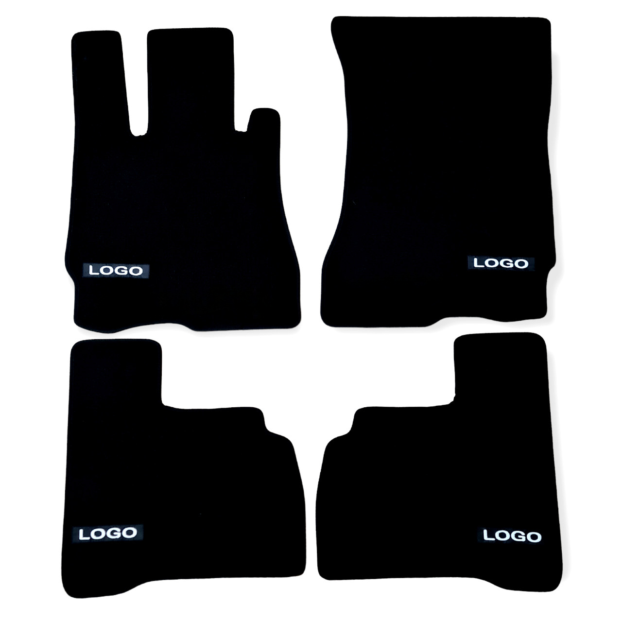Velour Car Floor Mats For Mercedes S Class AMG Long Auto Liners Waterproof Black