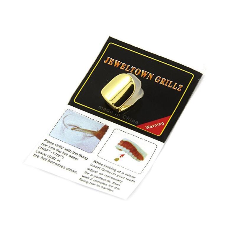 Luxury High Quality HIPHOP Gold Grillz Single Tooth Gold Plated Hip Hop Accessory Grillz Bling Bling