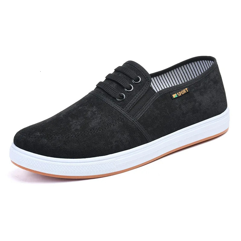 Spring men canvas shoes with soft soles and soft surfaces are soft comfortable non-slip and wear-resistant and fashionable 250716