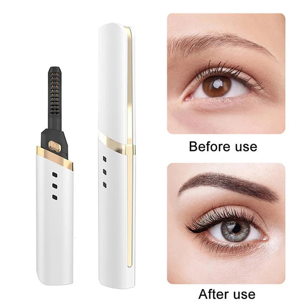 3 Gear Adjustable Heating Eyelash Curler Electric Beauty Makeup Anti-scald Eyelashes Curling Portable Lashes Make Up 250716