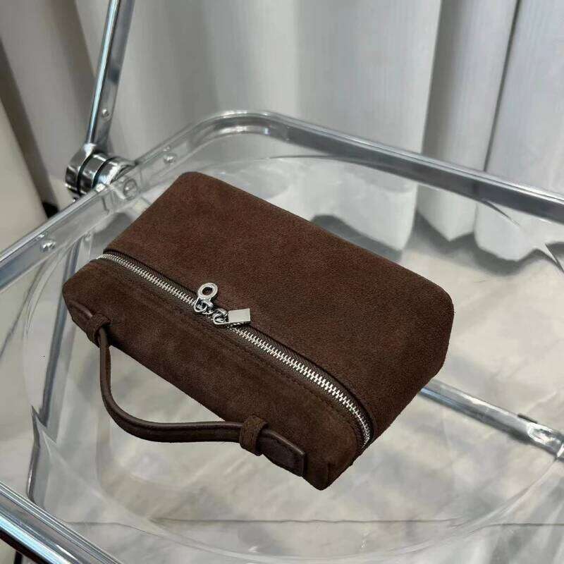 New Frosted Suede Lunch Box Hand-Held Shoulder Messenger Bag