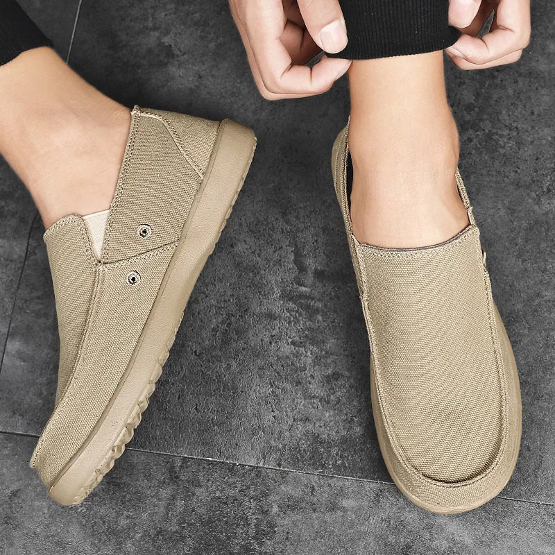 Men Vulcanized Shoes Autumn Men Shoes Breathable Walking Canvas Shoes Breathable Loafer Sneakers Men 250716