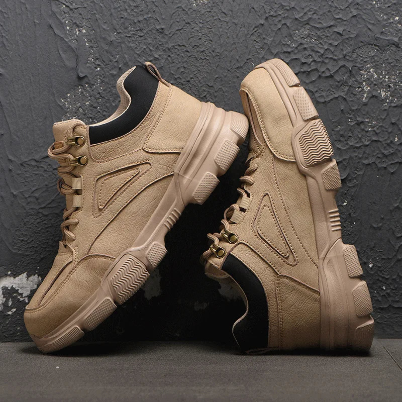 Waterproof Men Safety Boots With Steel Toe Cap Anti-smash Work Sneakers Safety Shoes Men Mining Outside Work Light Footwear 250717