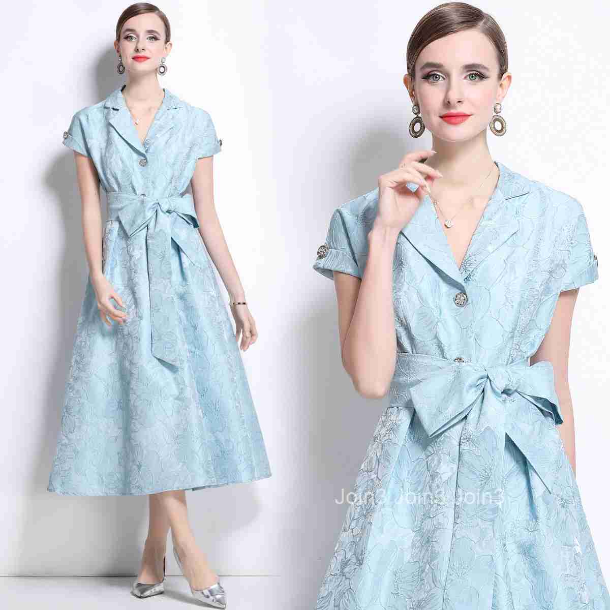 1689 Spring Summer Jacquard Long Elegant Party Dress Long Skirt Temperament Socialite Dress