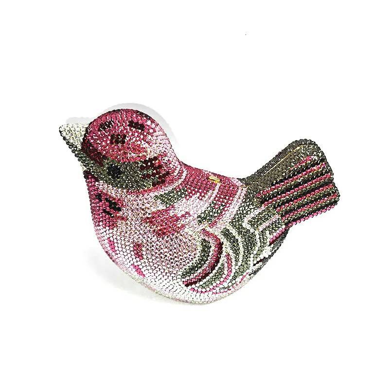 Special Ladies top design Bridal wedding women evening party dias cute bird full crystal clutches purses