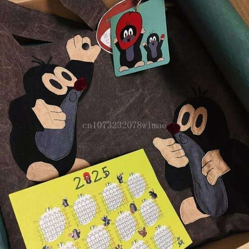 Designer Bag Cute Happy Mole Krtek Bags Women Large Capacity Class Student Tote College Style Commuter Handbag Female Shoulder Bag