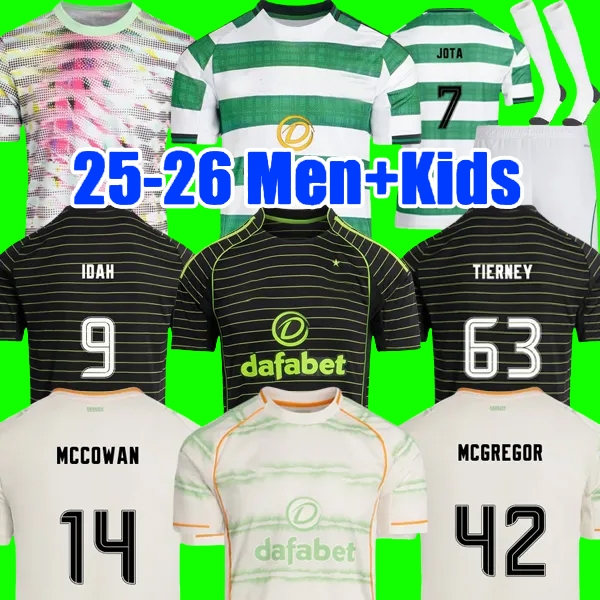 Top thailand quality 2025 2026 soccer jerseys celticfc 25 26 jerseys celts home green Third Kit football shirts men kids sets socks Irish Origins jersey Pre-Match