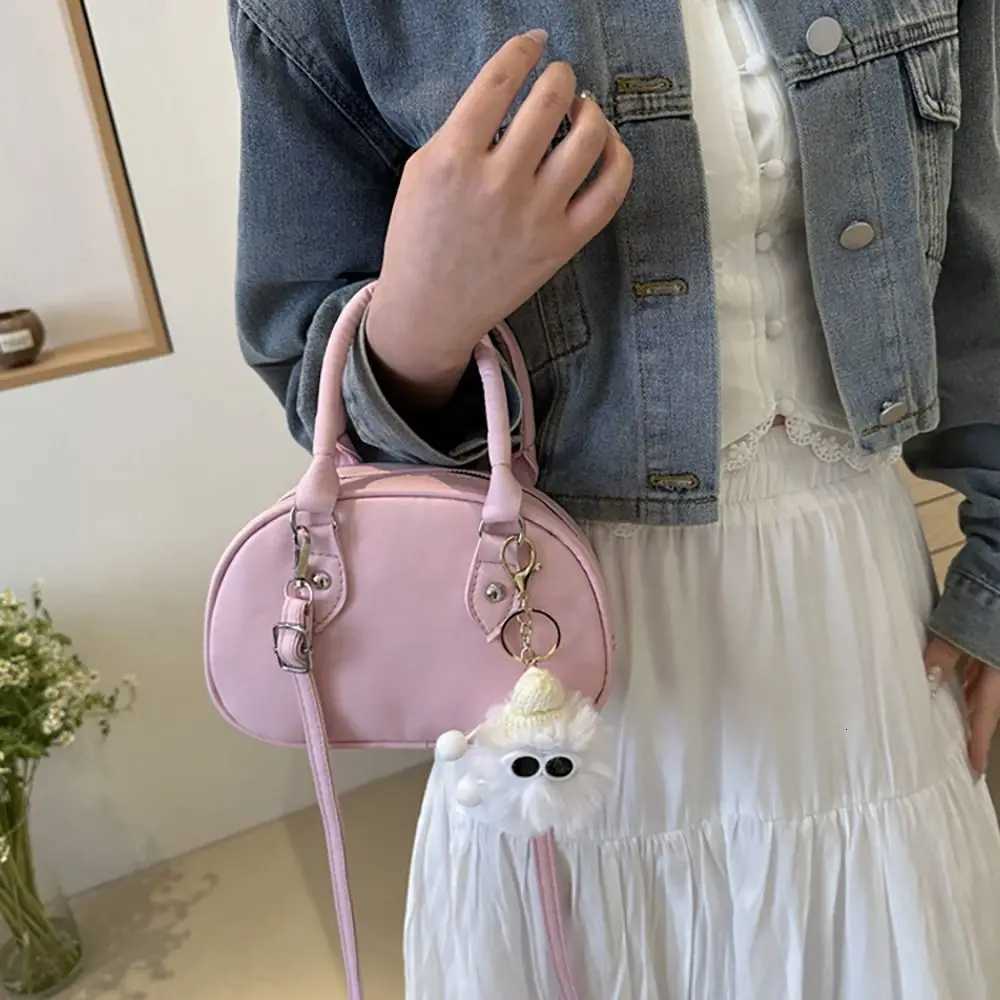 2024 with Free Pedant PU Shoulder Bag Y2k Casual Adjustable Crossbody Bag Vintage Squared Handbag Women Y250719