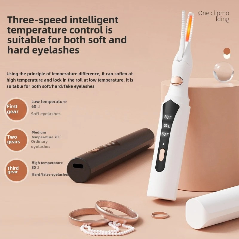 Electric Heated Eyelash Curler Long Lasting Hold Eyelash Curling Device False Eyelashes Clip Comb Women Makeup Beauty Tools 250716