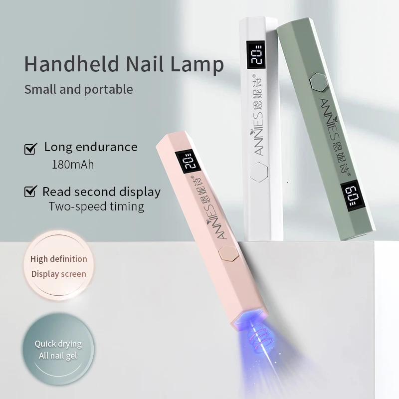 Manicure Pen Uv Mini Nails Light Lamp With Display Portable Power Po Uv Led Lamps Mini Handheld Lamp Nail Tools 250716