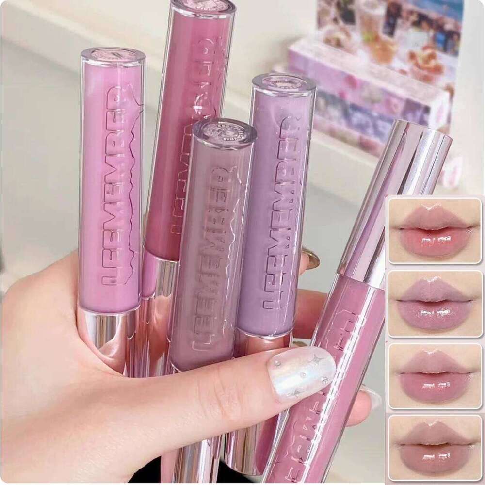 LEEMEMBER Lip Gloss 3g Mirror Moisturizing Hydrating Low saturation Color Lipstick Fine Flash Original Makeup Cosmetics X250720