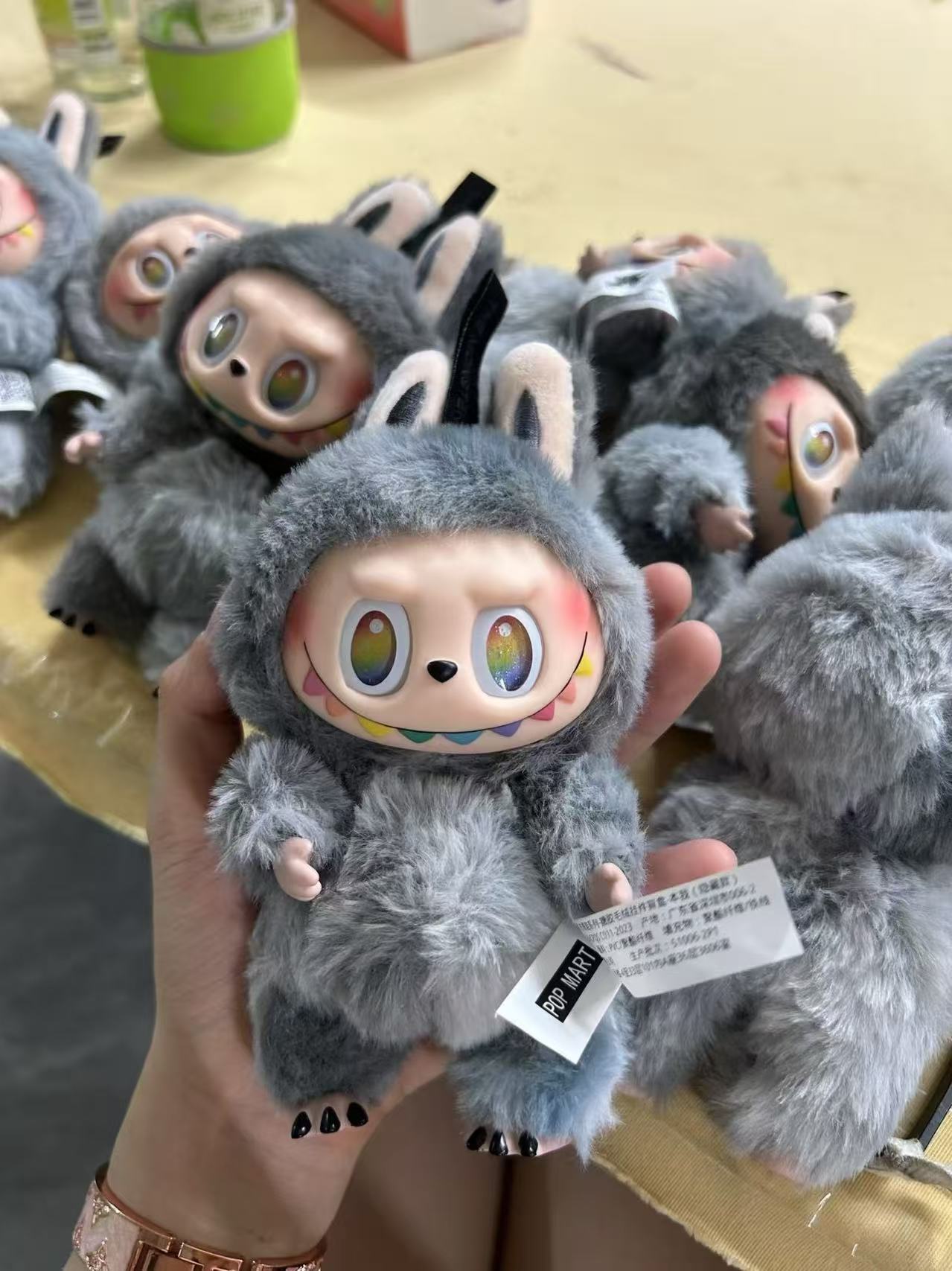 High-quality labubuV3 with QR code version, plush toy