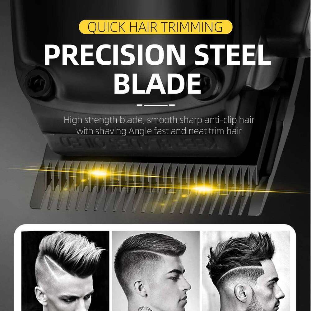 Kemei Professional Set Electric Cutting hine Rechargeable Barber Hair Trimmer Cordless Haircut Clipper