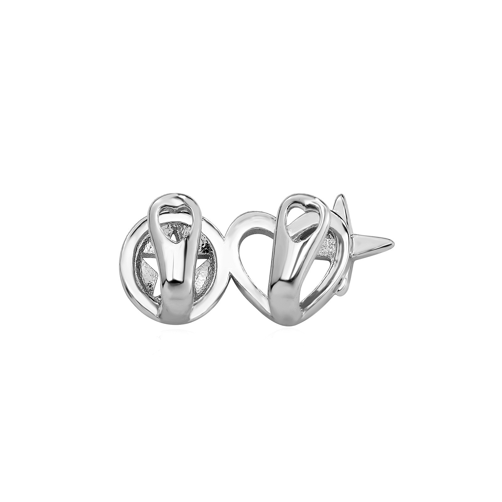 Hip Hop Star Grillz Hollow Polished Electroplated Gold Teeth Christmas Unique Tooth Jewelry High Quality
