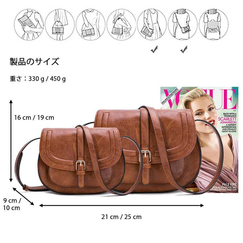 Crossbody Bags for Women Saddle Shoulder Purse and Boho Handbags with Strap Faux Leather CT20154E Y250719