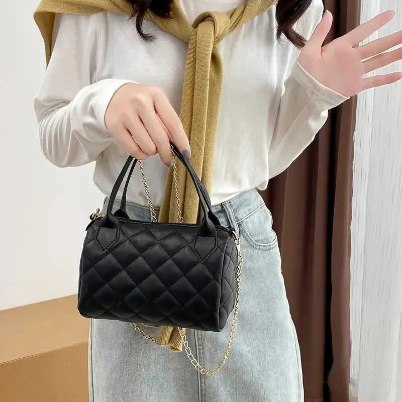 Crossbody Bags for Women Fashion Quilted Shoulder Purse with Convertible Chain Strap Classic Satchel Handbag Y250719