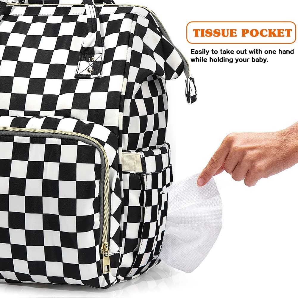 DHYMX Diaper for Mom & Dad, Multifunction Waterproof Baby designer bag Changing Bags, Large Nappy Bag Backpack