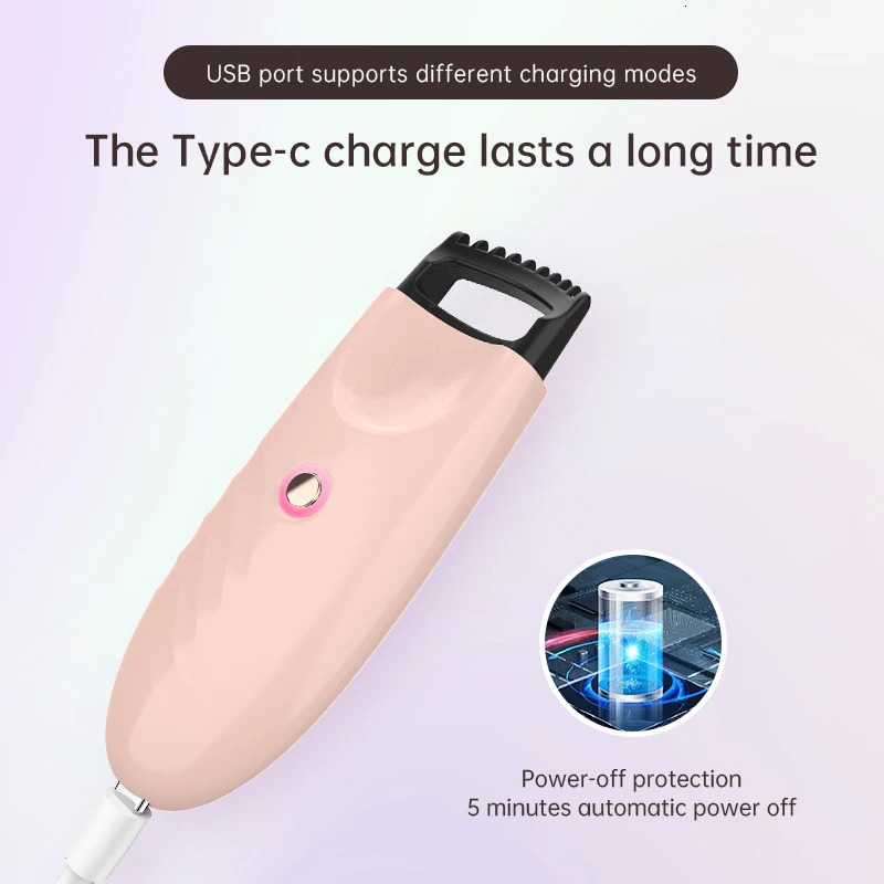 Electric Eyelash Curler 24H Long Lasting USB Charging Beauty Make-Up Tool Mini Heated Eye Lash Curlers with Safe Anti-Burn 250716