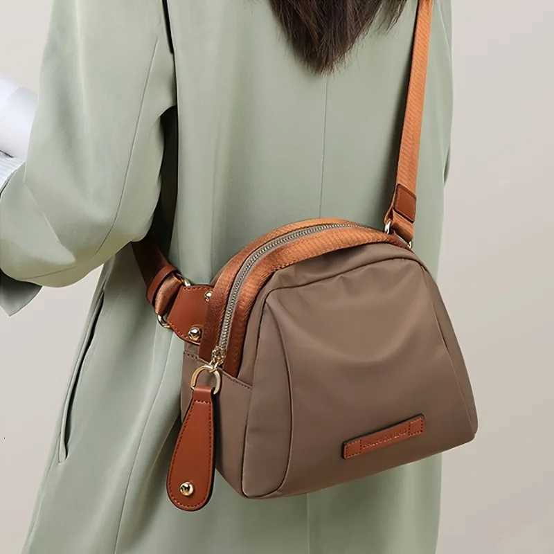 Trendy Women Nylon Chest Crossbody Bag Waterproof Shoulder Bag Lightweight Secure Zipper Purse for Effortless Everyday Style Y250719