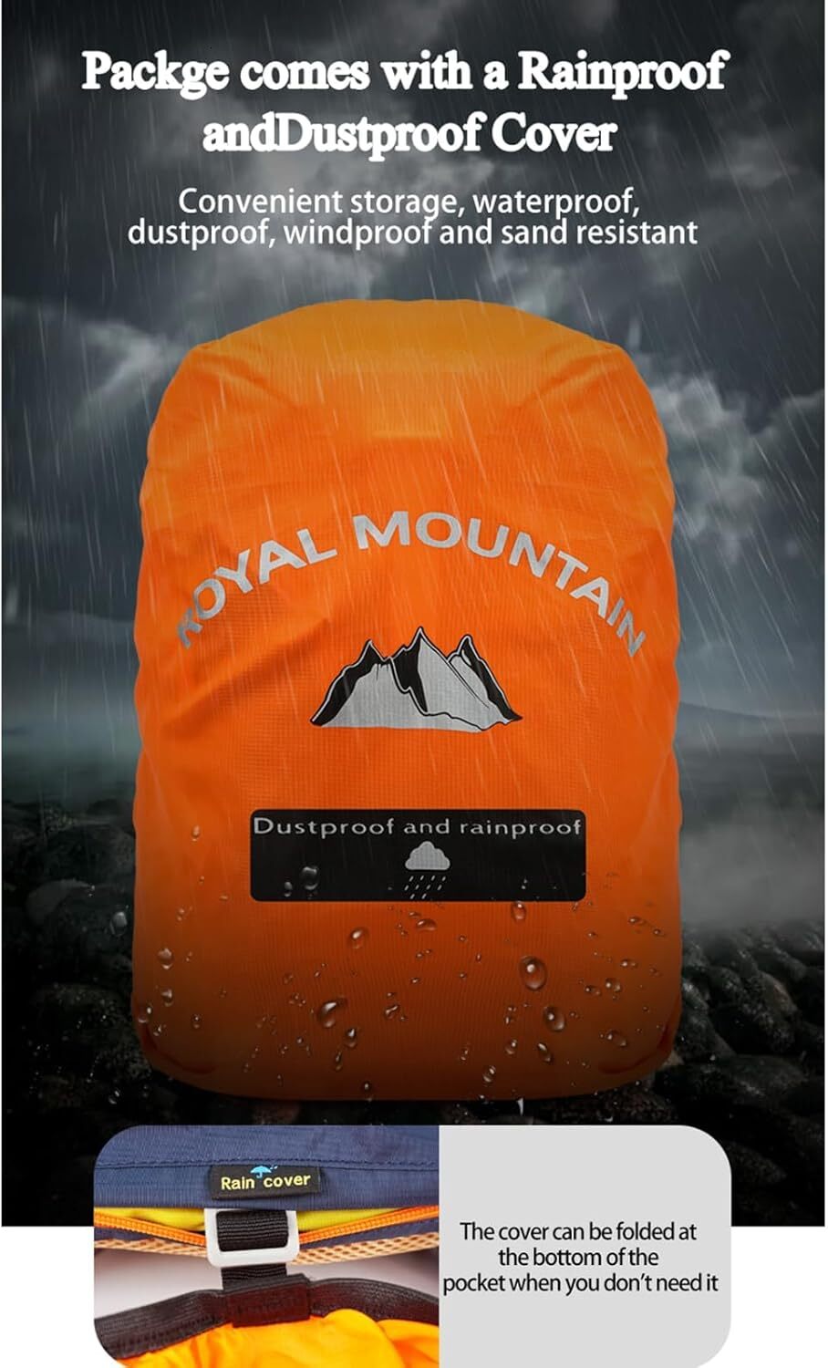 YMX ROYAL MOUNTAIN 30L Foldable Travel Women Men,Camping Daypack Backpacks Lightweight,Durable Hiking Backpack Fit For Hiking,Daily Commuting,Short Tr