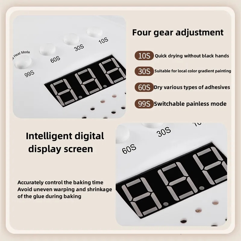 Nail Dryer LED Nail Lamp UV Lamp for Curing All Gel Nail Polish With Motion Sensing Manicure Pedicure Salon Tool 250716