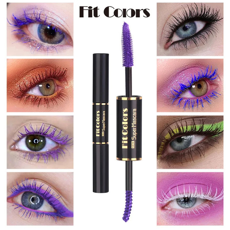 Fit Colors Double Head Mascara FIT Colors Double Head Mascara Volumizing Waterproof Non-Smudging Multi-White Mascara 250717
