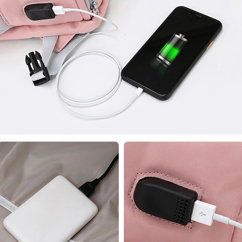 Large Capacity Backpack Waterproof Travel Bag Multi-functional USB Luggage Bag Unisex Fashion Laptop Backpack 250717