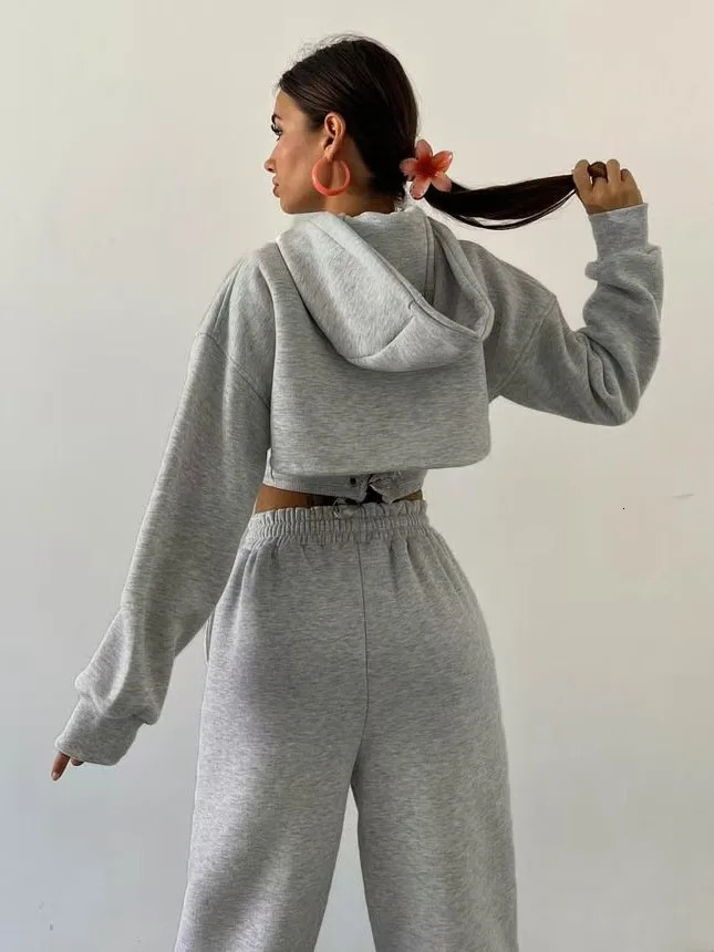 Y2K Corset and Hoodies Pants Sets Sexy Strap Crop Tops Patchwork Fishbone Bandage Corsets Casual Jogger Elastic Waist Pants Suit 250714