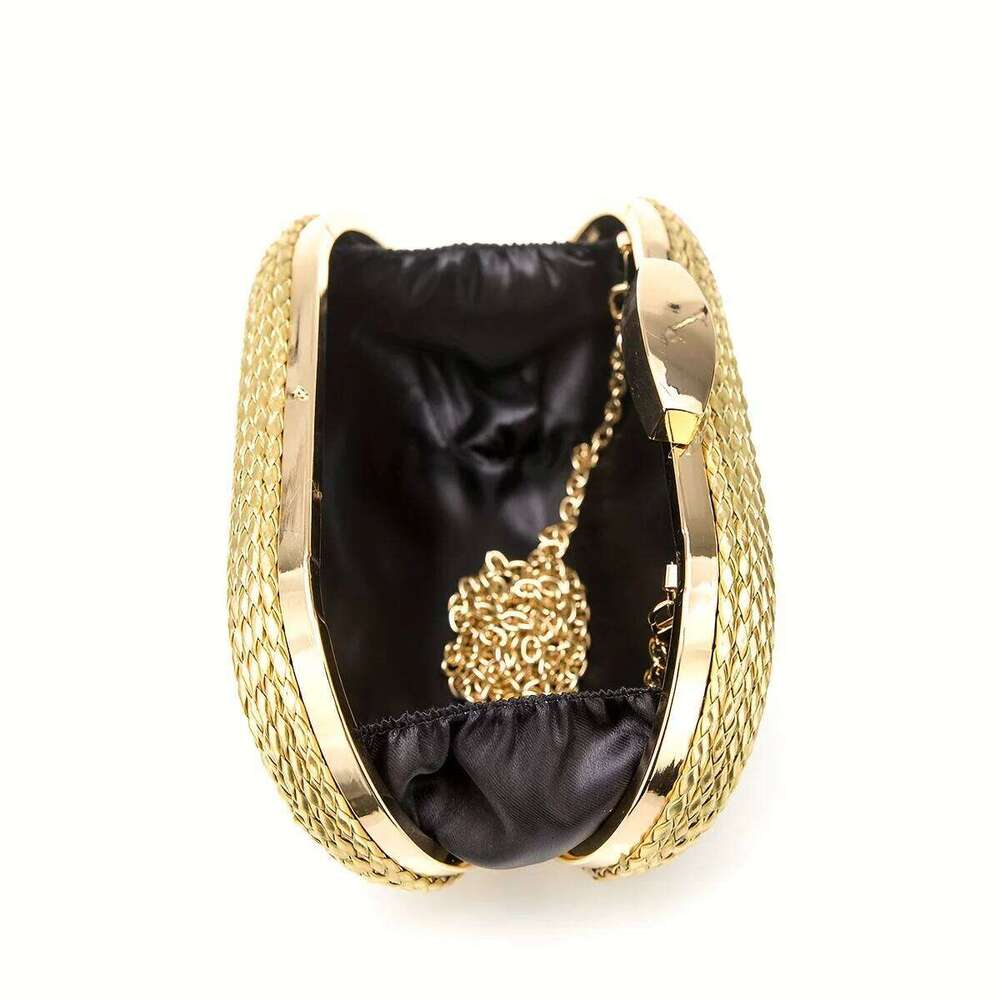 Designer Bag Gold Woven Clutch For Women Raffia Crochet Beach Rattan Causal Female Party Wedding Evening Bag New Summer Purse Handbags