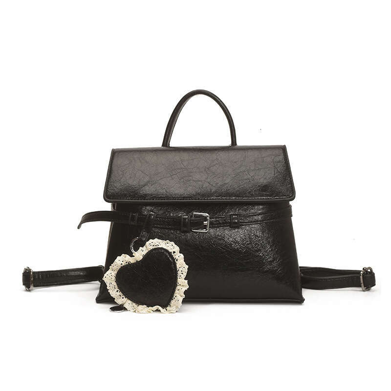 Fashion Handheld Small Square Bag Women's Large Capacity Backpack Simple PU Trendy Casual Design for Women