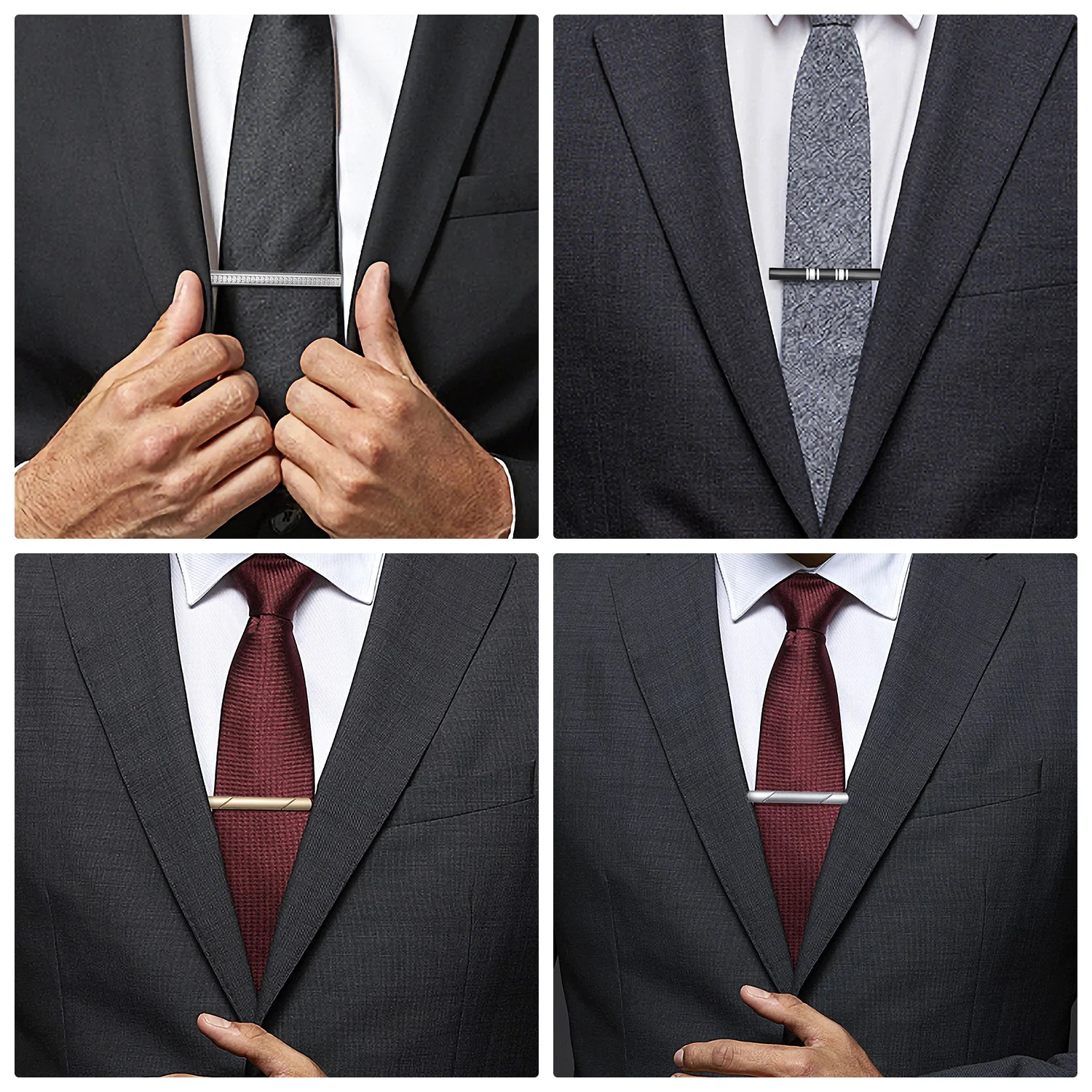 1PC Minimalist Tie Clip For Men To Man Shirt Business Pisa Ties Mens Cuff Pins Fashion Jewelry Cufflink Lawyer 250715