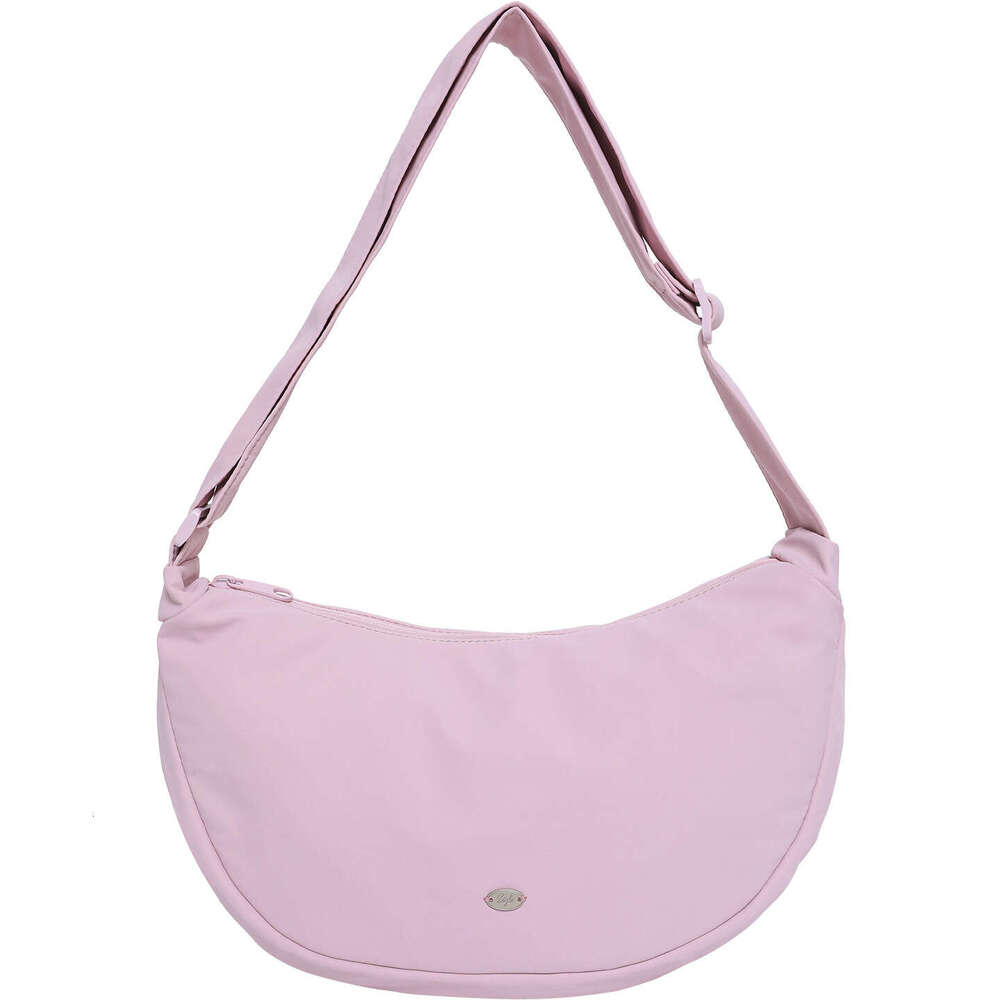 Nylon Dumpling Women Versatile Commuter Multi-Compartment Cloth Moon Unisex Casual Crossbody Bag for Men