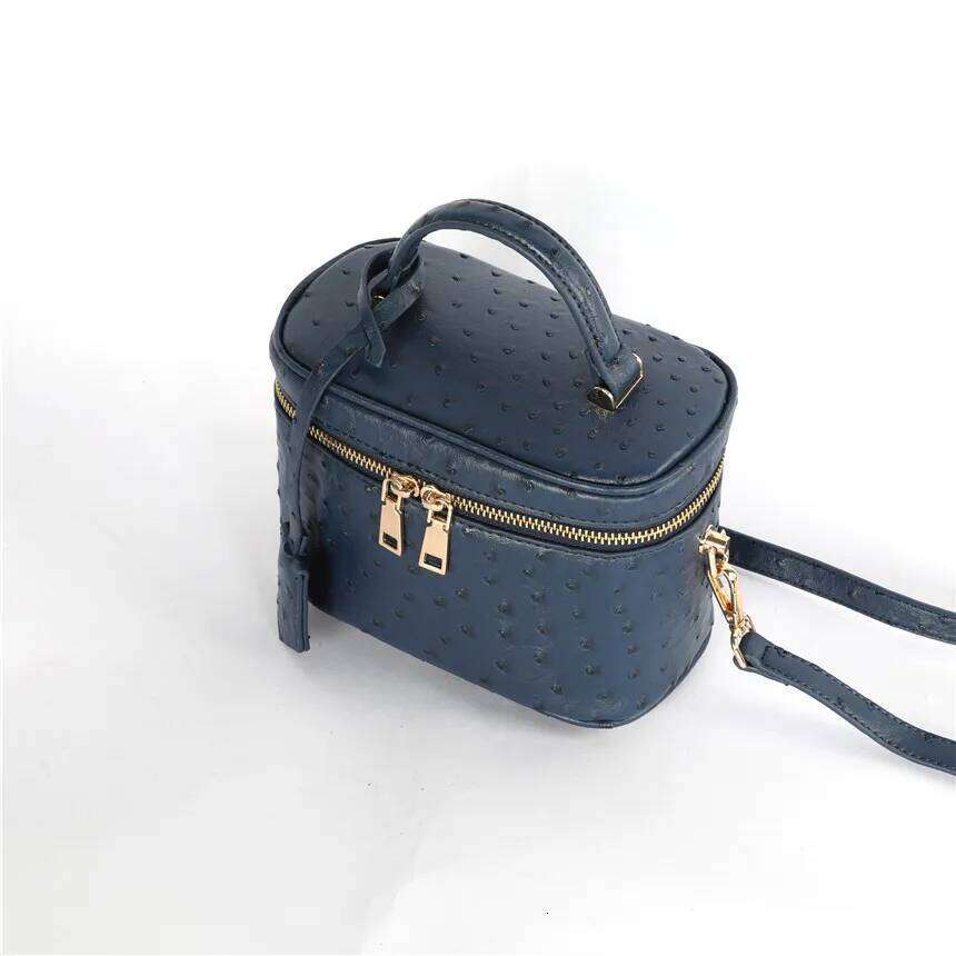 TOPHIGH Fashion Newly Tote Clutch Box For Women 2025 Ostrich Patern Leather Shoulder Bag Ins Hot Sales Snake Purse Handbag