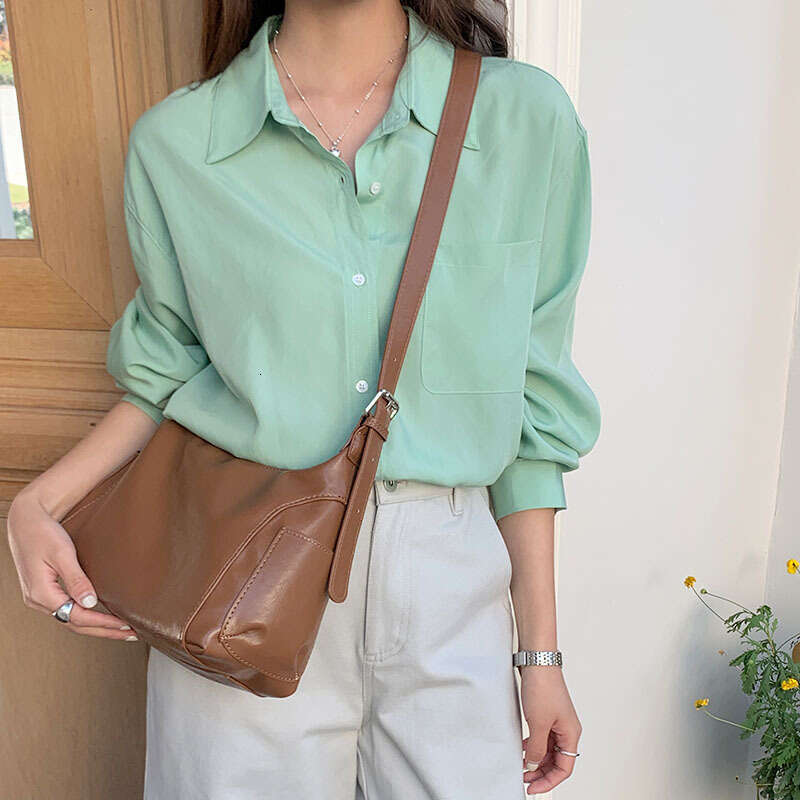 Underarm for Women Korean Version Niche Design 2025 New Autumn Winter Fashion Versatile Double Pocket Single Shoulder Bag