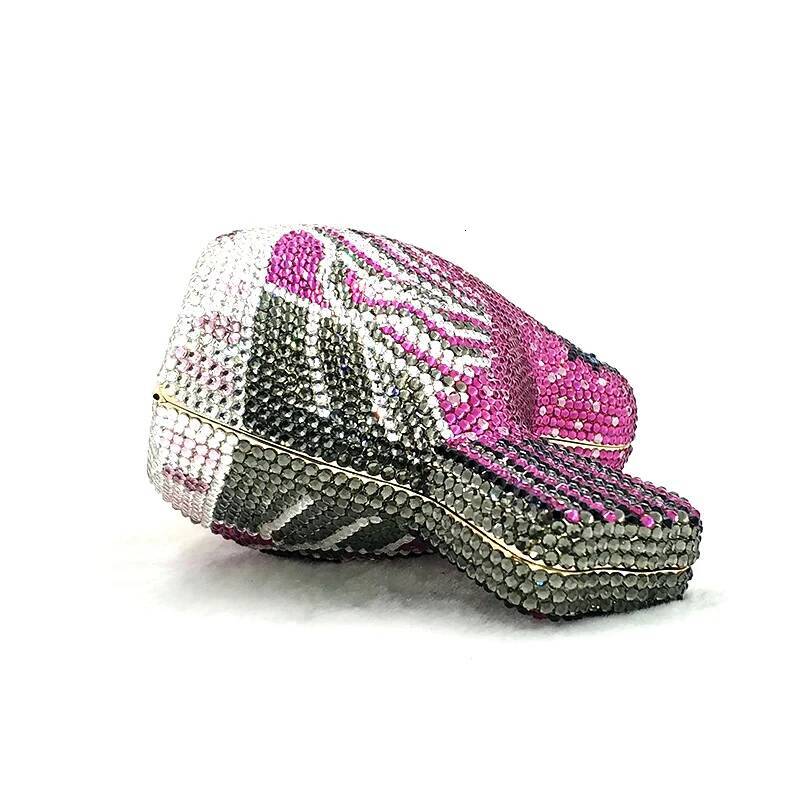 Special Ladies top design Bridal wedding women evening party dias cute bird full crystal clutches purses