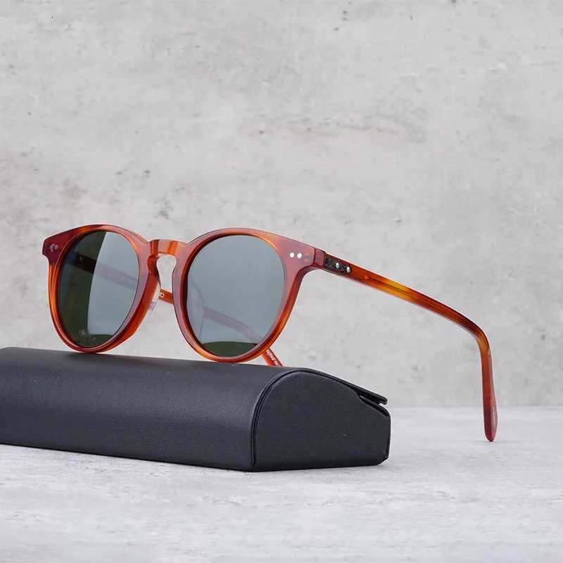 Gregory Peck Sunglasses Women Acetate Small Size Round Polarized Vintage Driving Glasses Designer Men Sunglasses OV5256 Y250719