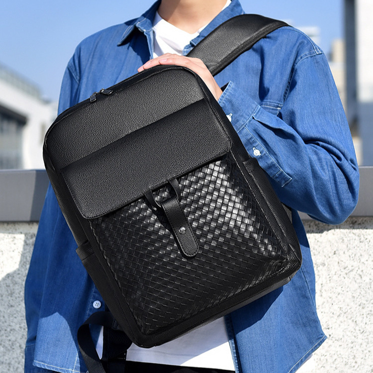 Women's Fashion Knitted Backpack Free Shipping Designer Luxury Business Travel Sports Bag Handmade Large Capacity Laptop Backpack Men's Leis