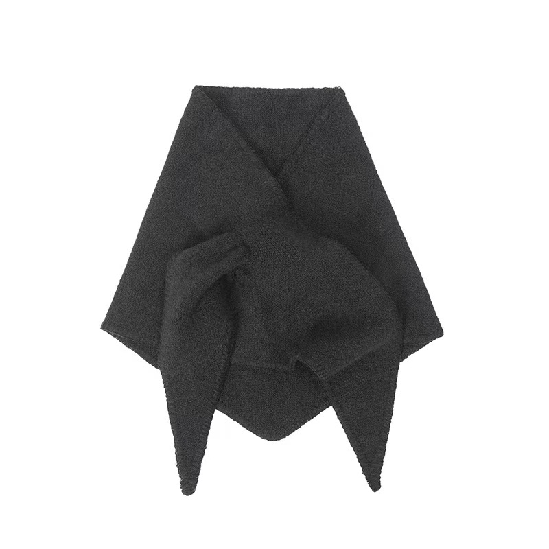 T1262 Autumn and Winter Korean Wool Knitted Triangle Shawl Scarf