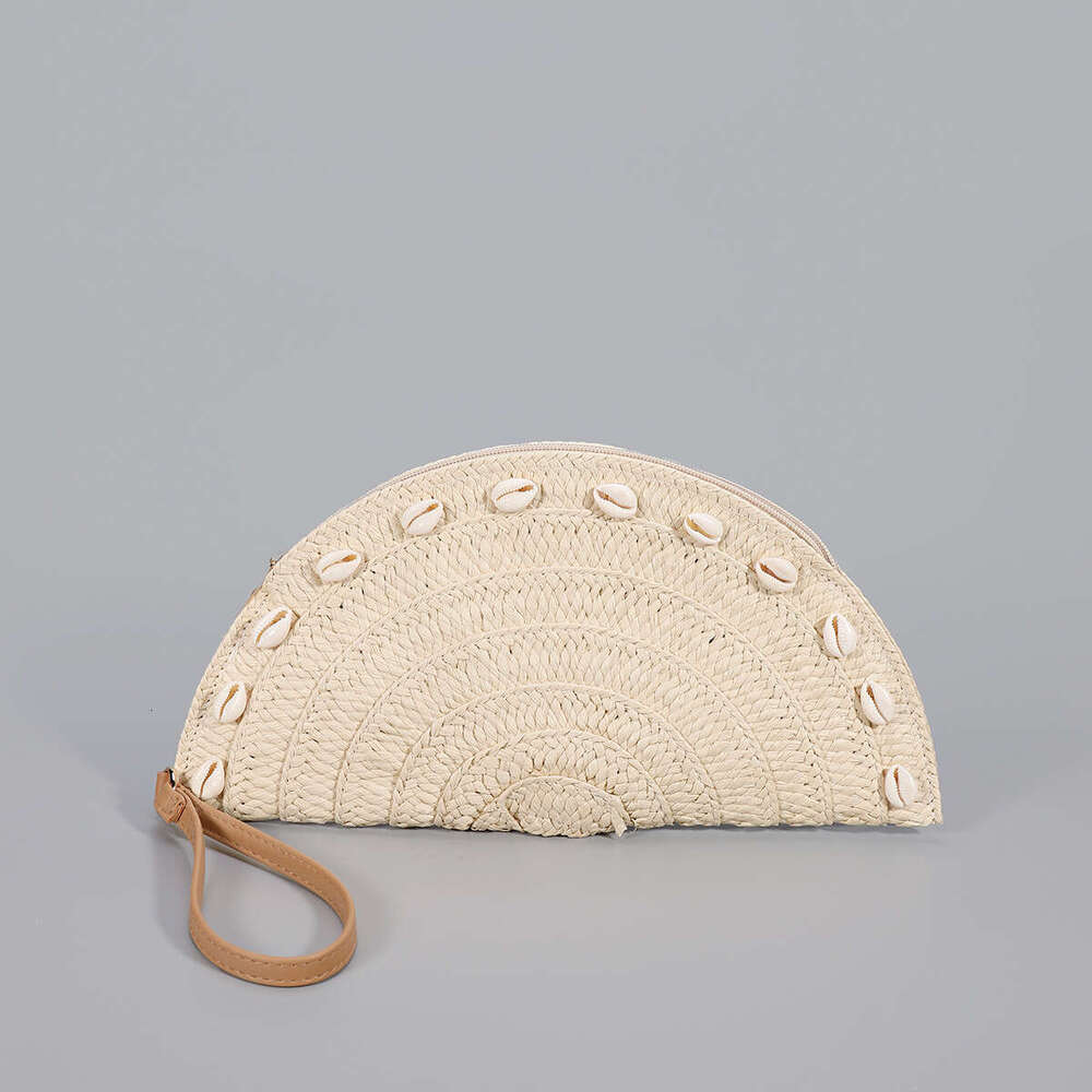 Fashionable dumpling bag new straw woven handbag designer Lafite grass woven handbag high-end feel
