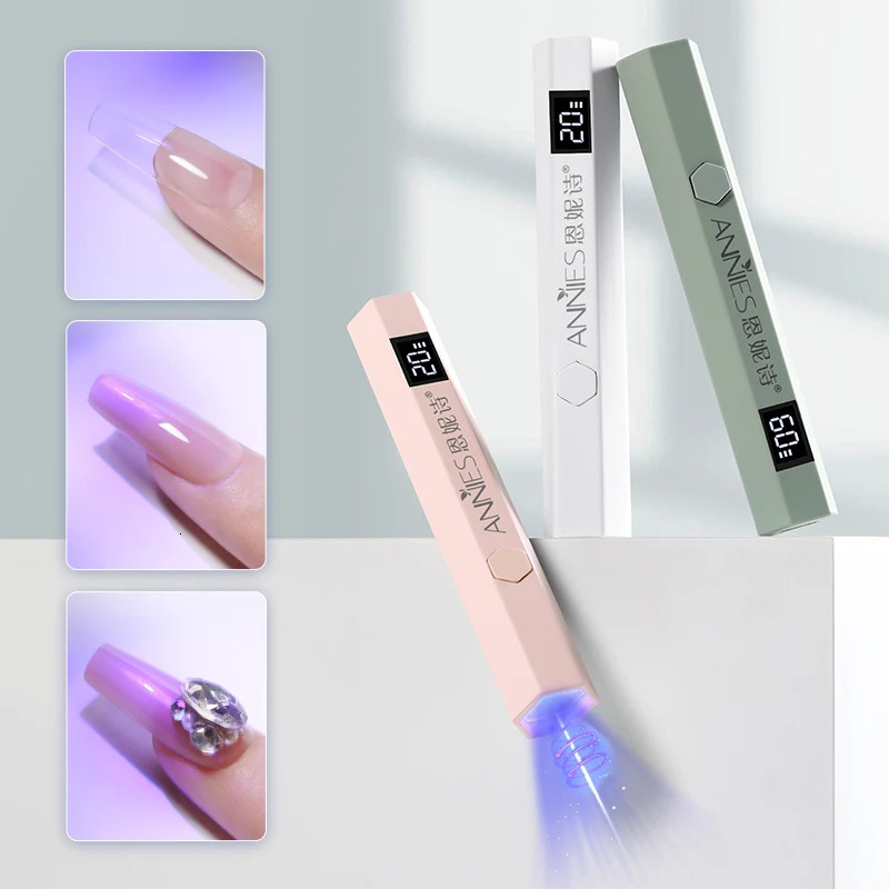 Manicure Pen Uv Mini Nails Light Lamp With Display Portable Power Po Uv Led Lamps Mini Handheld Lamp Nail Tools 250716