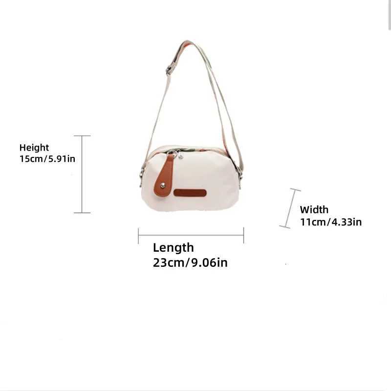 New Crossbody Bag Small Bag Casual Oxford Cloth Womens Bag Lightweight Pillow Bag Fashionable Single-Shoulder Canvas Bag Y250719