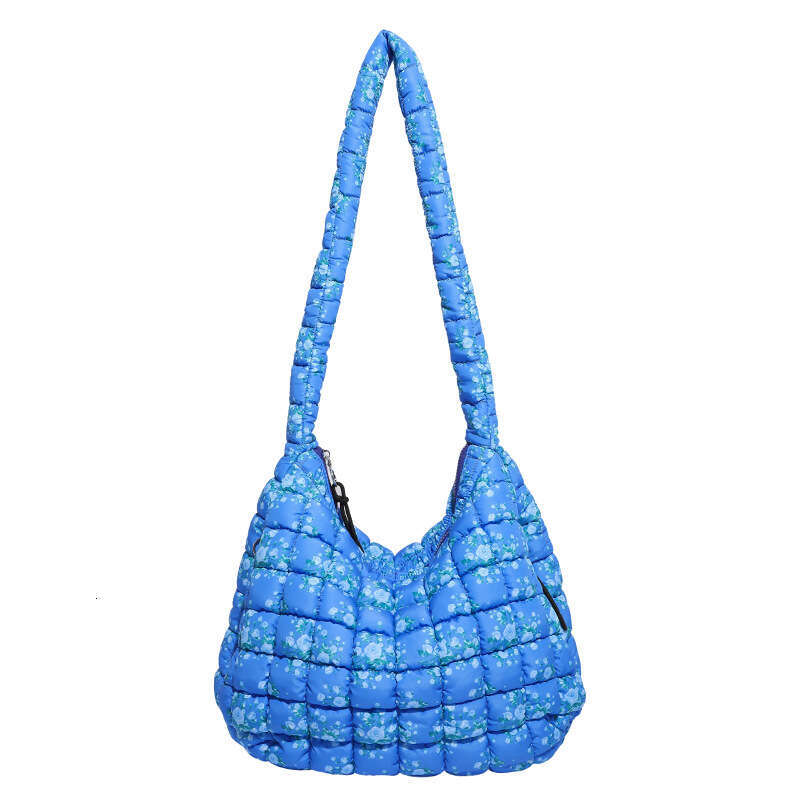Quilted Single Shoulder Tote for Women, Large Capacity Crossbody Cloud Bag, New Pleated Bubble Dumpling Bag