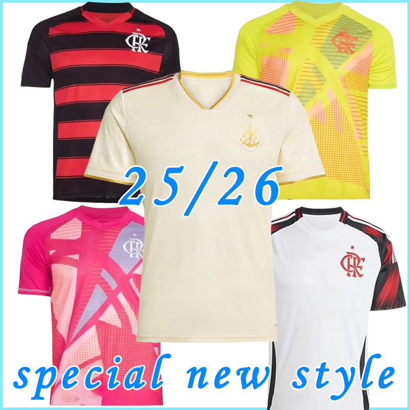 25 26 Flamenco soccer jerseys B.HENRIQUE L.ARAUJO JUNINHO 2025 2026 MATHEUS G. Vest camisa Football Shirt Men Uniforms