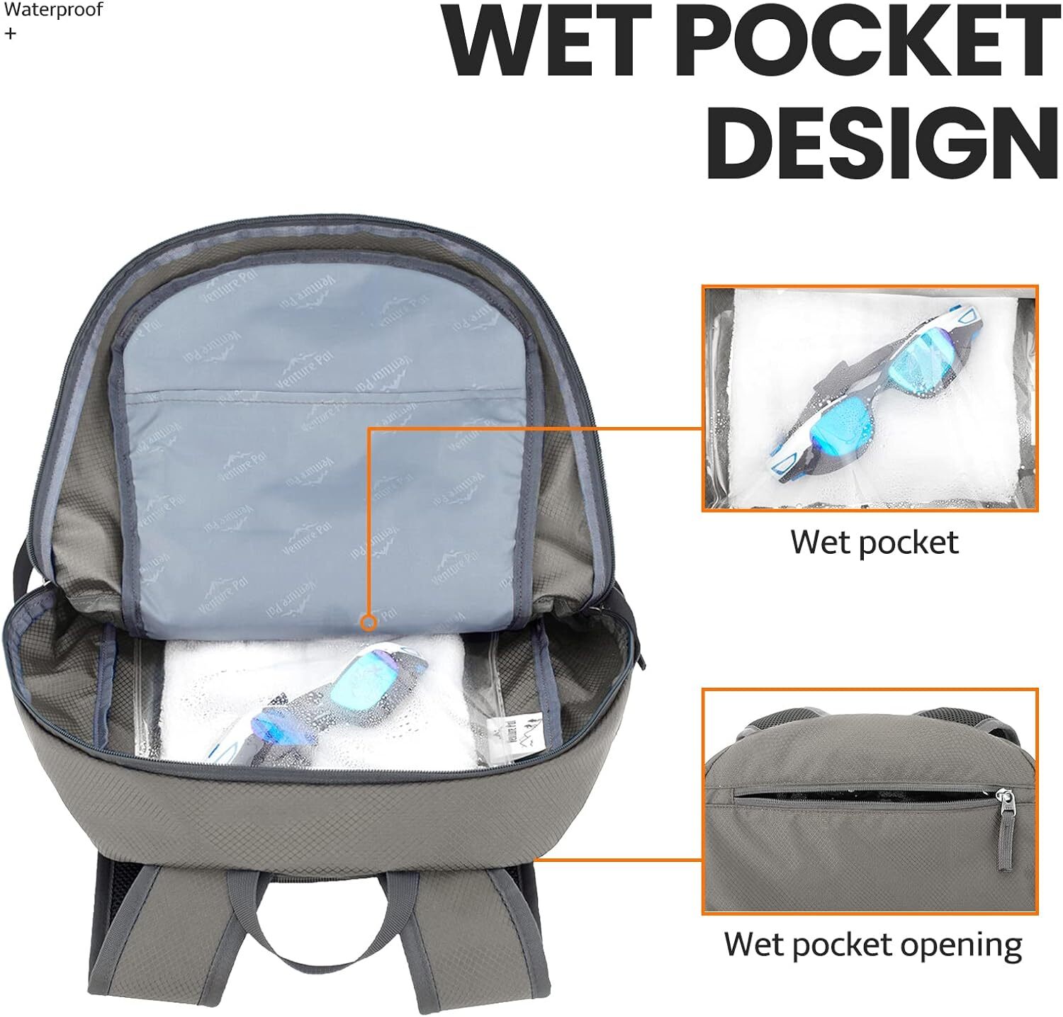 YMX 953 826 Venture Pal 40L Lightweight Packable Travel Hiking Backpack Daypack