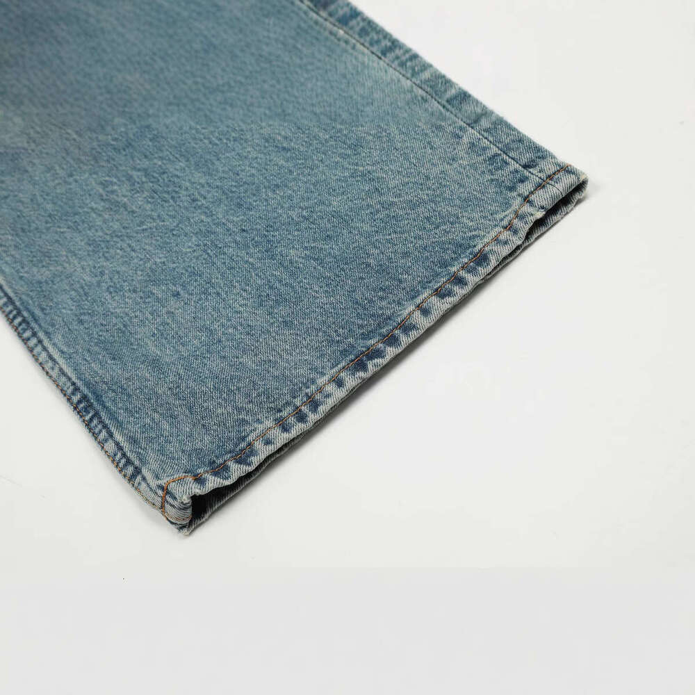 11KN American Style Jeans for Men Women, Washed and Distressed, Straight Leg, Ins Trendy Brand, Loose Fit, Versatile Casual Long Pants