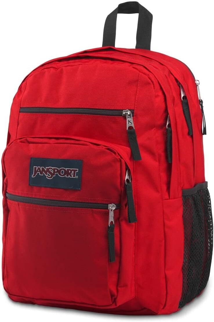 DHYMX JanSport Backpack Computer Bag with 2 Compartments, Ergonomic Shoulder Straps, 15 Laptop Sleeve, designer bag Haul Handle - Red Tape