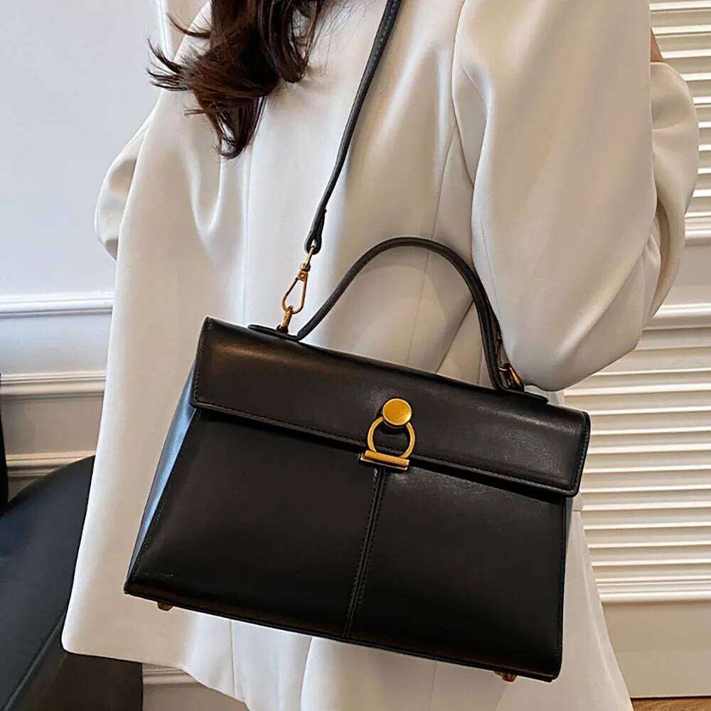 Designer Square Flap Single Shoulder Bags for Women High-end Pu Leather Red Handbags Lady Commuting Crossbody Bag